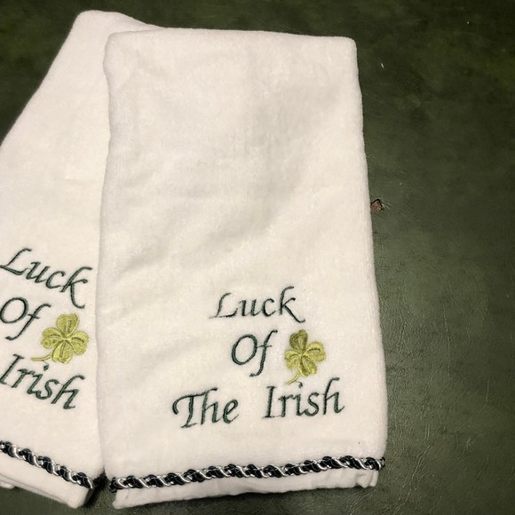 Aussino “Luck of the Irish” Hand Towels, Guest Towels x2 - Picture 6 of 9